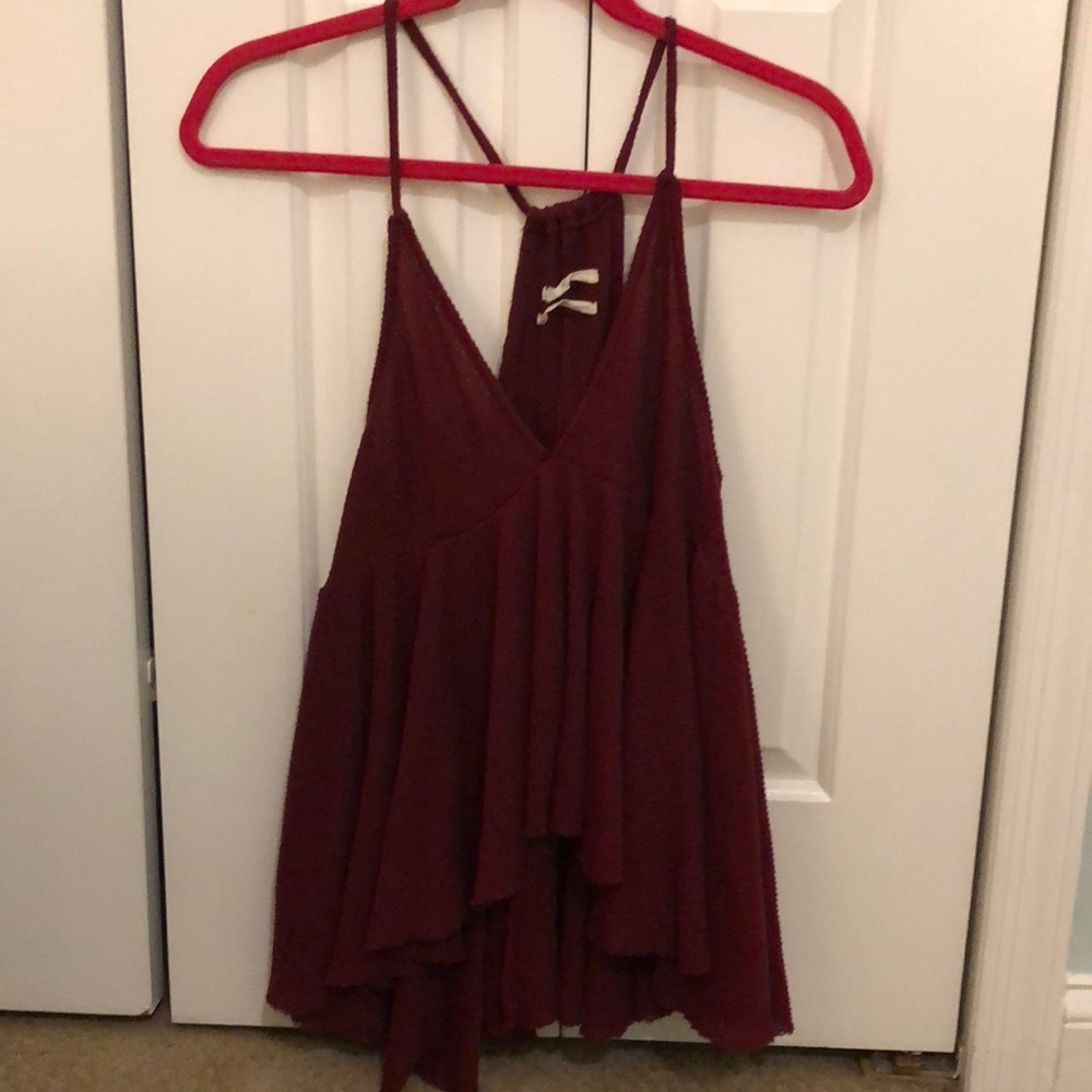 Urban outfitters red loose halter top